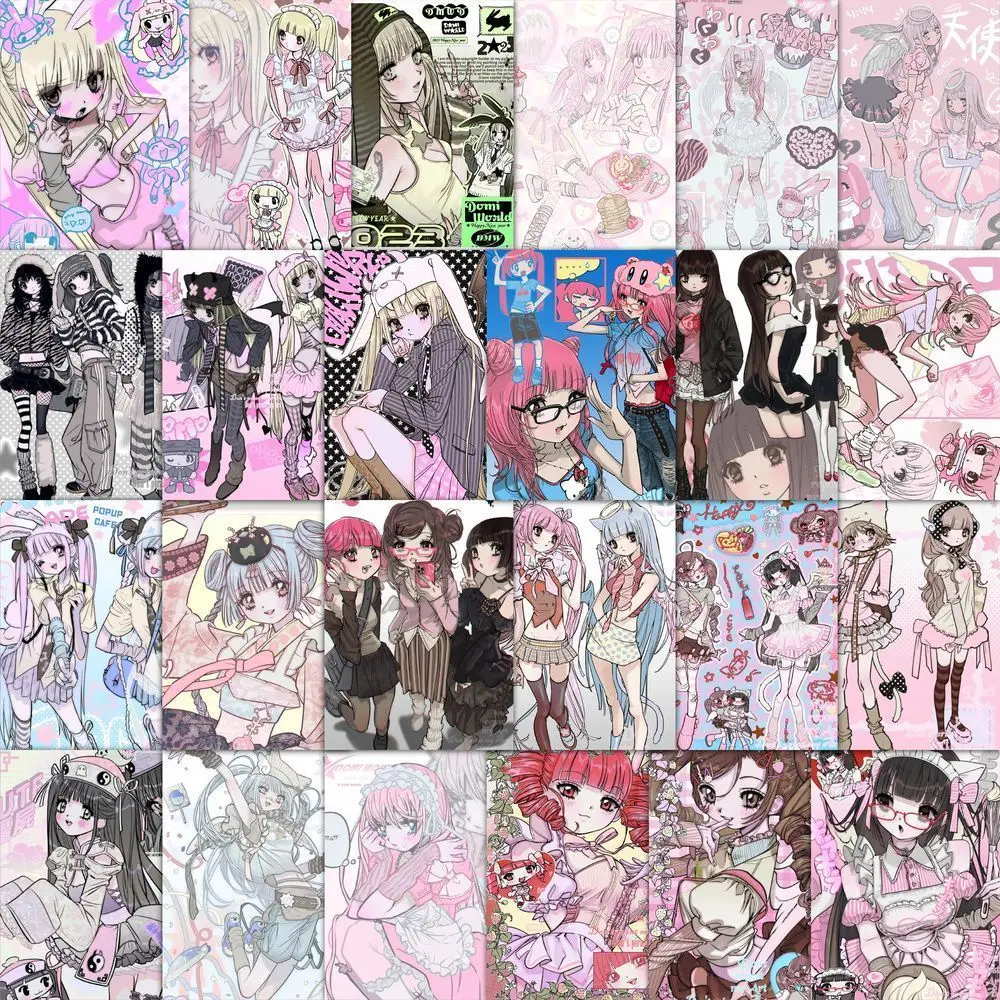 

63pcs anime sticker decal computer decoration