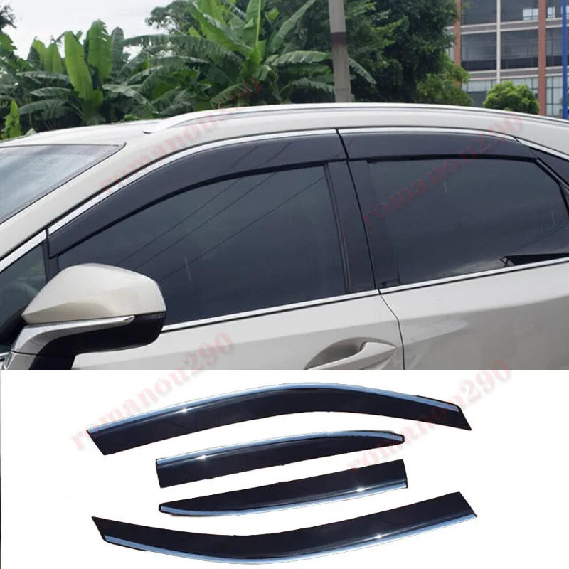 For LEXUS RX350/450h 2016-22 Smoky Black Window Visor Vent Shades Sun Rain Guard