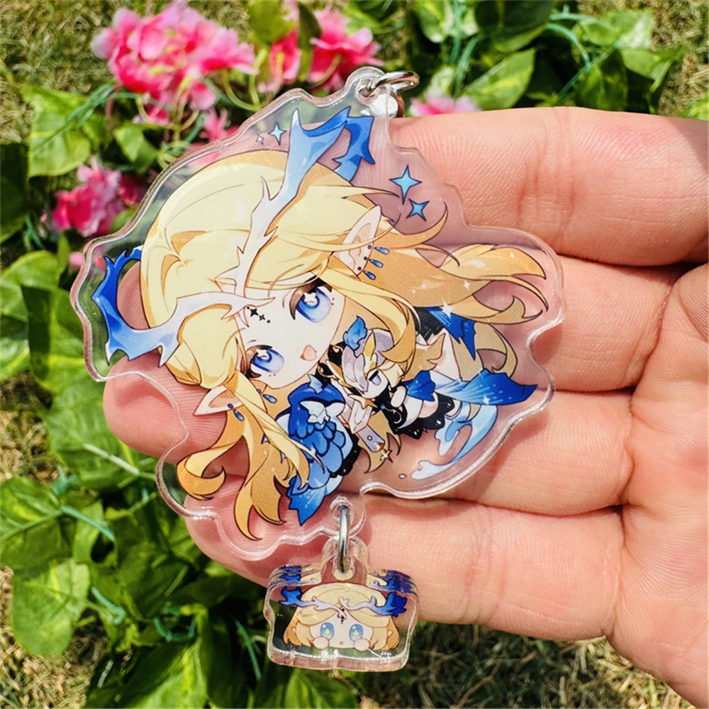 Anime Stille Heks Monica Evarett Felix Ark Ridill Cosplay KOSTUUM Acryl Sleutelhangers Sleutelhanger Prop Kerstcadeau