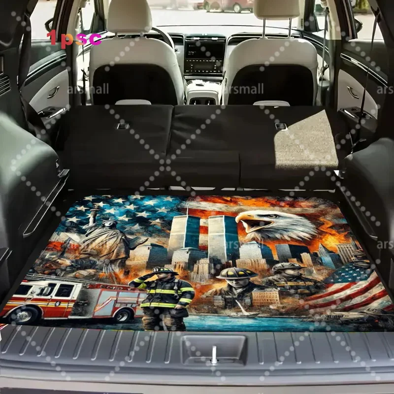 1pc Starry Sky Dream Pattern Car Trunk Mat - Soft, Durable, Non-Slip, Machine Washable SUV And Car Cargo Mat, Trunk Mat, Easy To