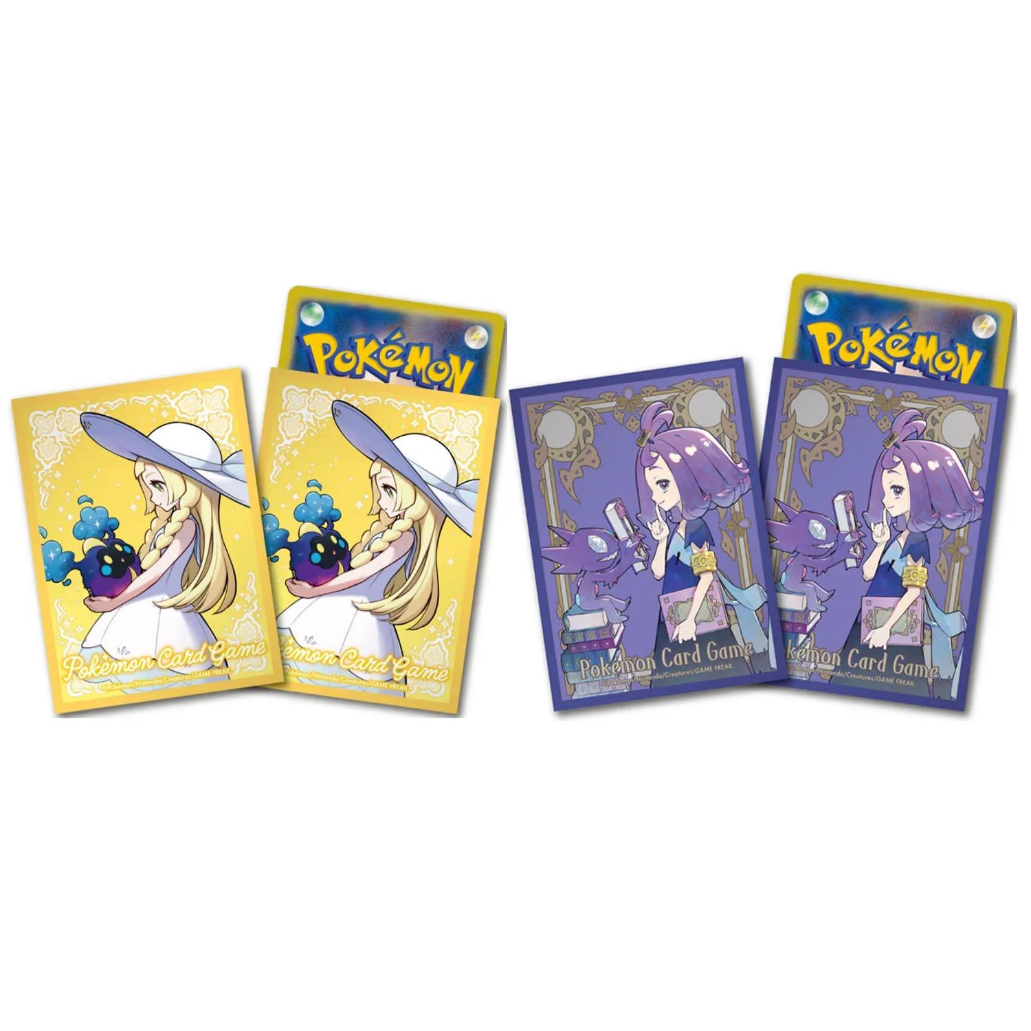 

60 шт./компл. Diy Self Made Ptcg Trainer Lillie Cosmog Card Sleeves Ws Opcg Ptcg Acerola Sableye Защитный чехол для карт Подарочные игрушки