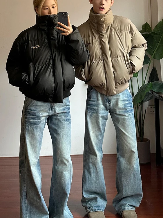 

Модные мужские джинсы с синим узором в виде молнии, прямые, со средней посадкой, повседневные, из денима, с эффектом потертости, винтажные, с эффектом разрезов