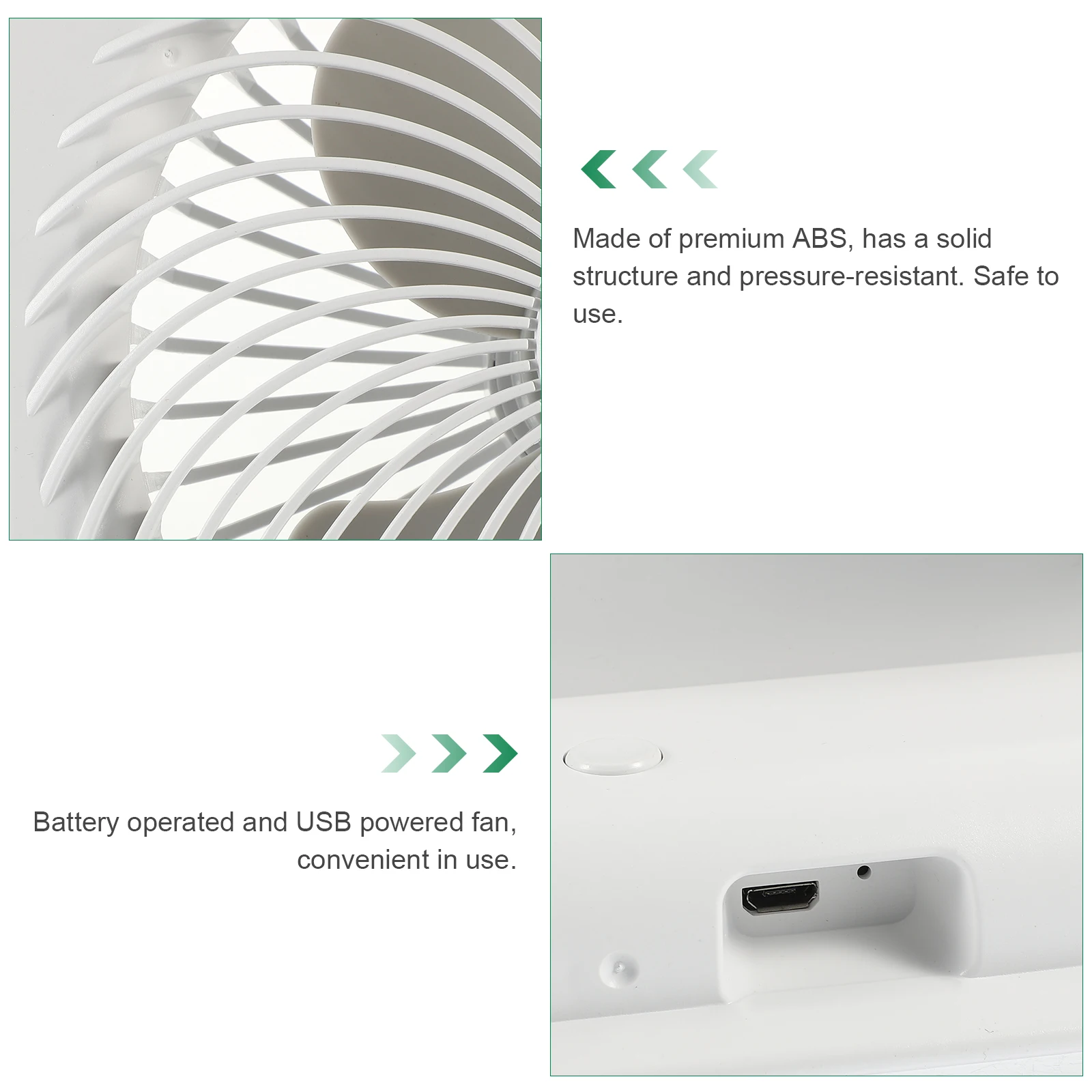 

Mini Fans 6 Inch Portable USB Operated Adjustable Angle Silent Design Long Life Low Power