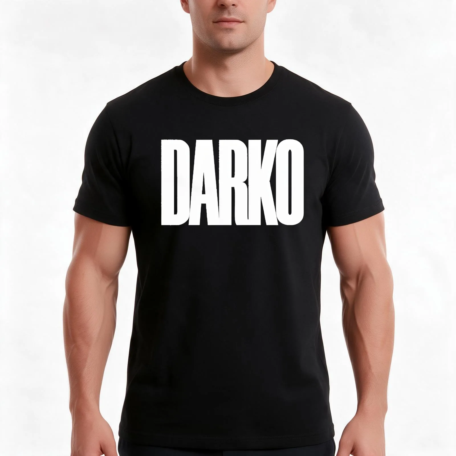 darko us quotes T-Shirt, Summer Casual Cotton Tee, Oversized Streetwear Tops, Vintage Graphic Print, Loose Fit Short Sleeve