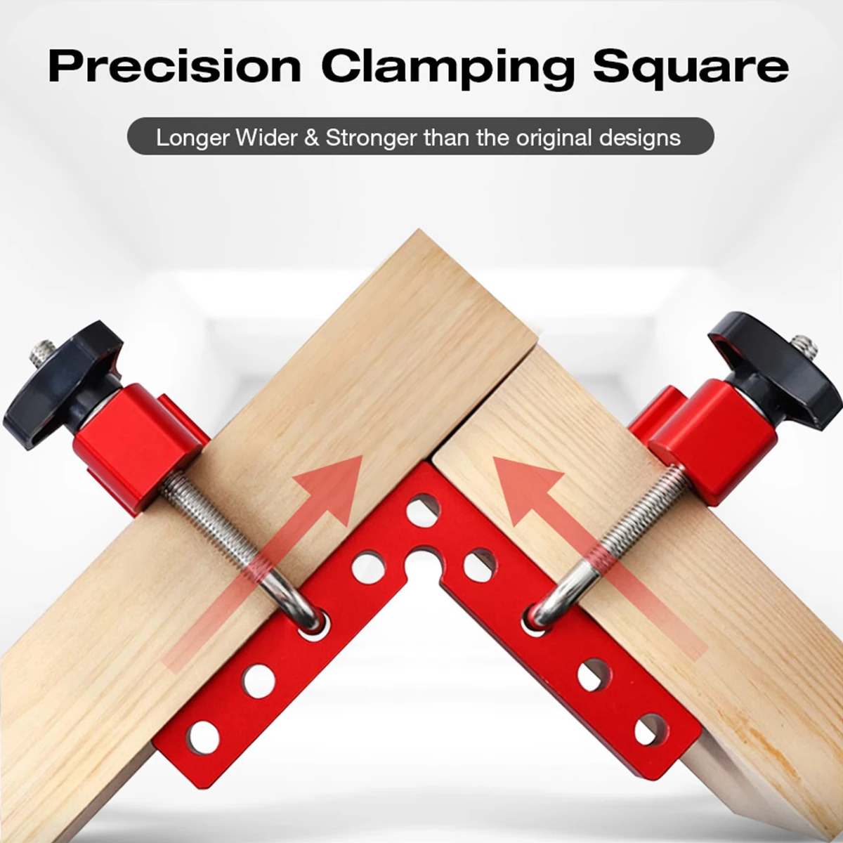 100-160mm Clamping Square Set Adjustable Precision with Scale Machinist Square Positioning Right Angle Clamp Woodworking Tool