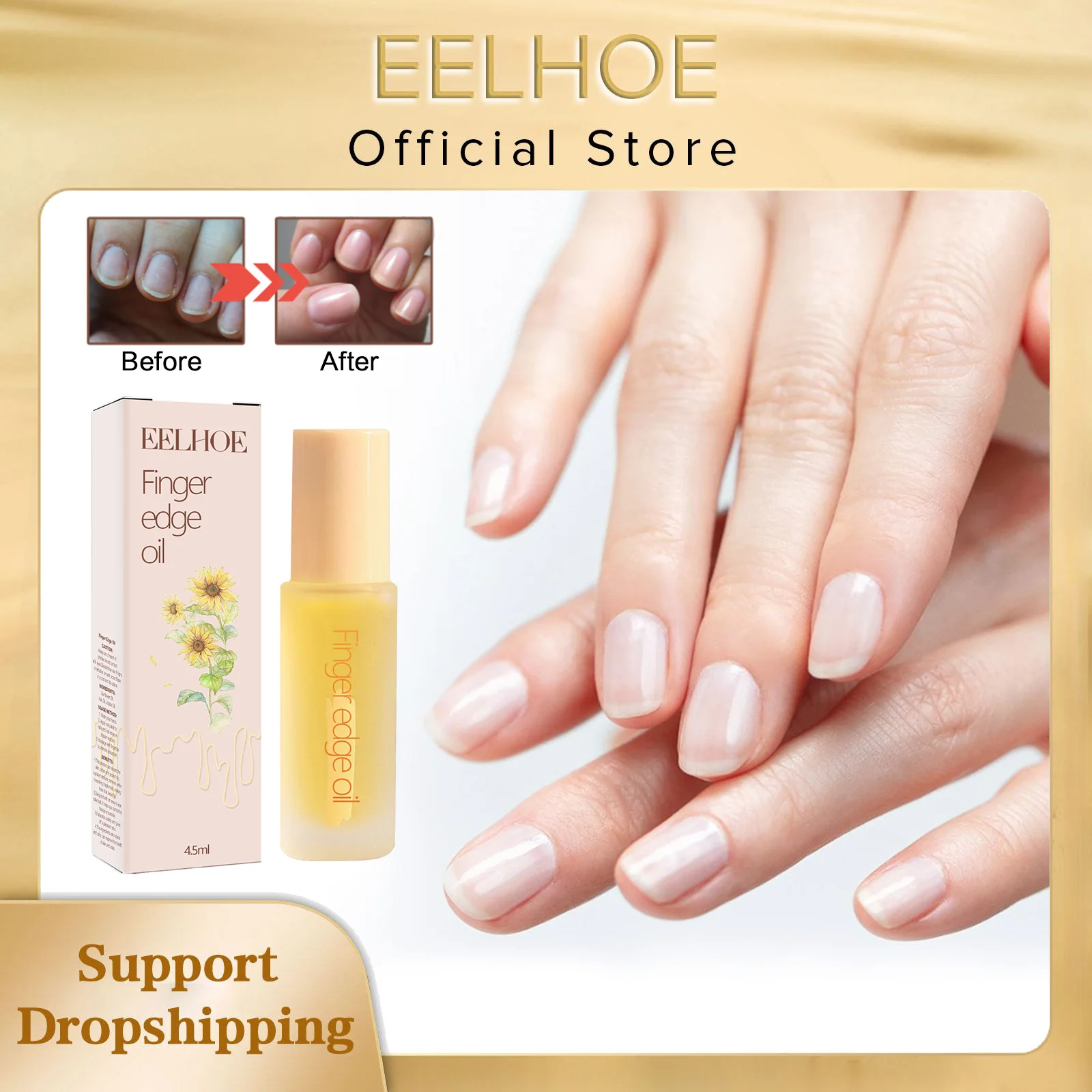 

EELHOE Nail Cuticle Oil Remove Dead Skin Gentle Exfoliate Deep Nourish Long Lasting Moisturize Repair Strengthen Nail Treatment