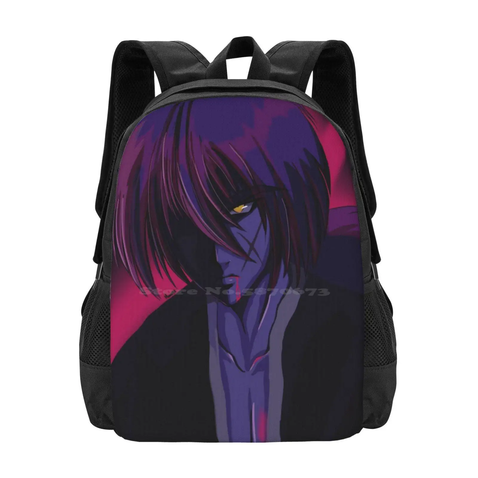 Battousai-Rurouni Kenshin Hot Sale Backpack Fashion Bags Anime Manga Samurai X Rurouni Kenshin Shishio Makoto Battousai Himura