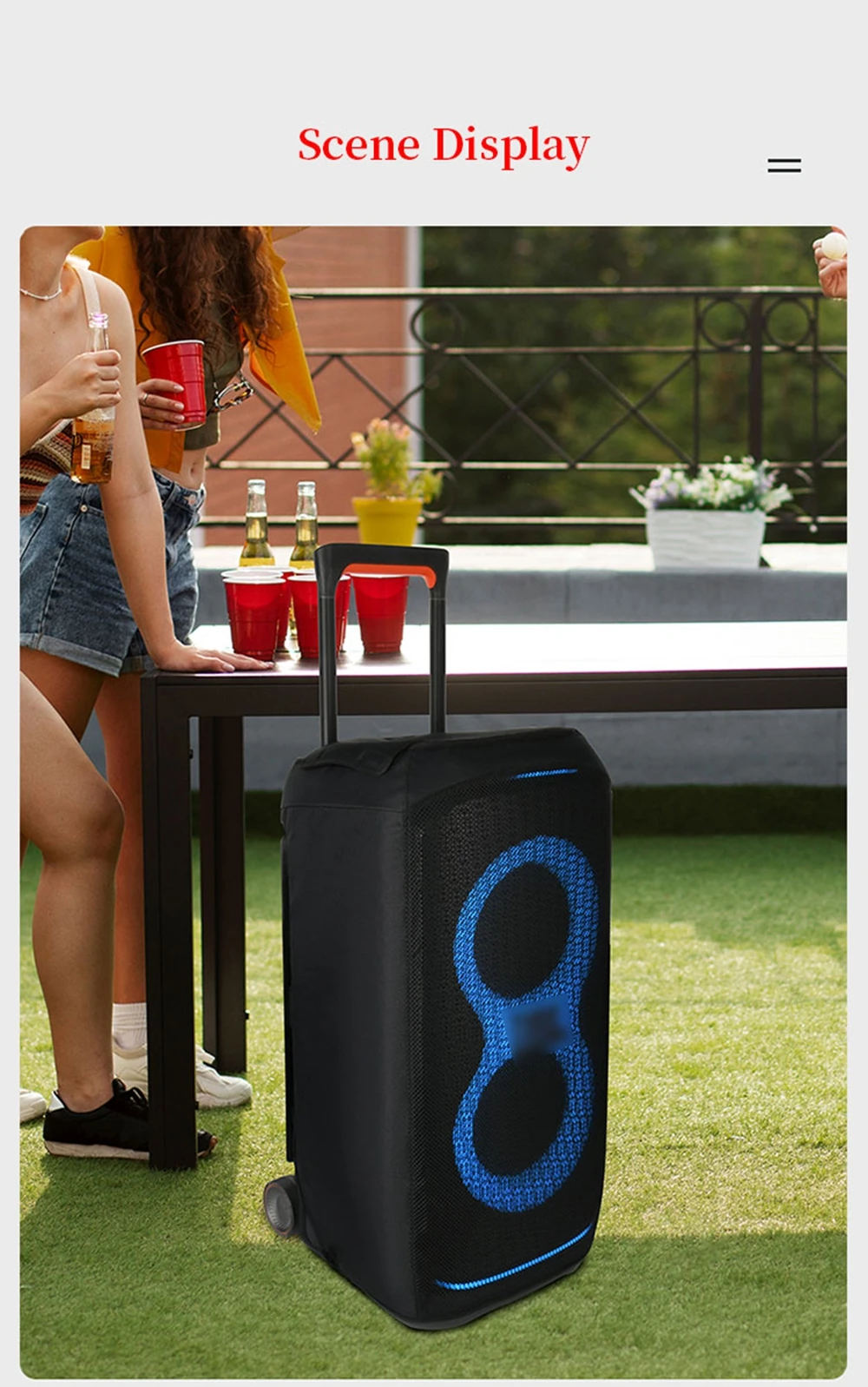 für JBL PartyBox Stage 320 330 Lautsprecher Staubschutzabdeckung Stage320 Aufbewahrung Staubdichte Kappe Schutzhülle – Detail 9