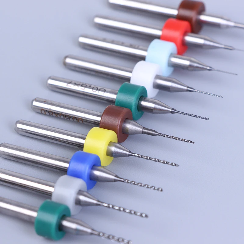 10 szt. 0,1/0,3/1,1 mm PCB Mini wiertło Węglik spiekany ze stali wolframowej do obwodu drukowanego