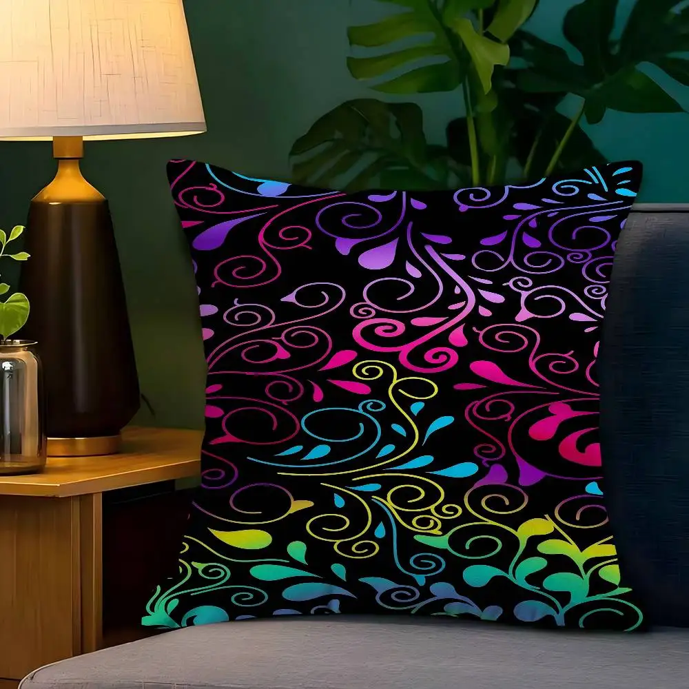 

NeonVine Decorative Room Aesthetics Pillow Case Home Decor Bedroom Sofa Bed Couch Pillow Cover 45x45