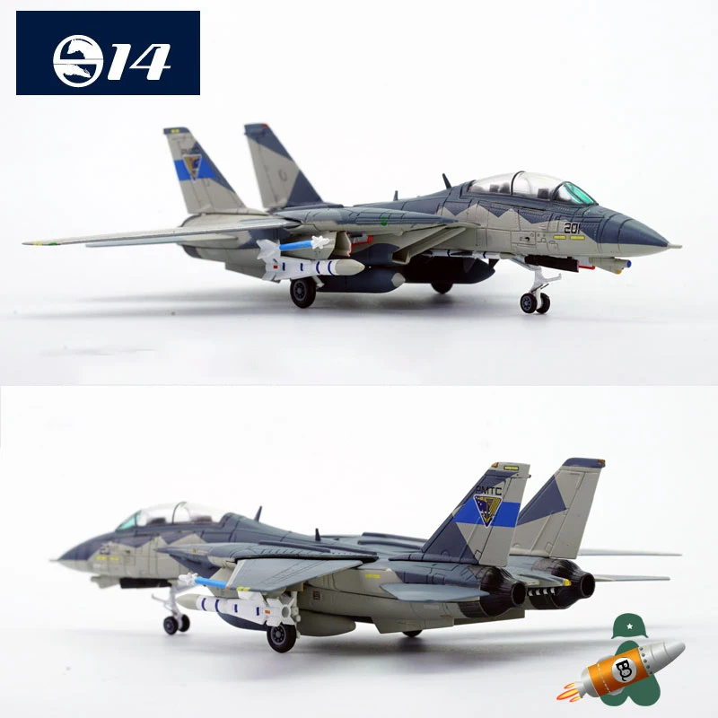 Diecast 1:72 Scale U.S. Navy F-14A Tomcat Fighter Jet Alloy Aircraft Model CollectiAon Souvenir Display Ornaments