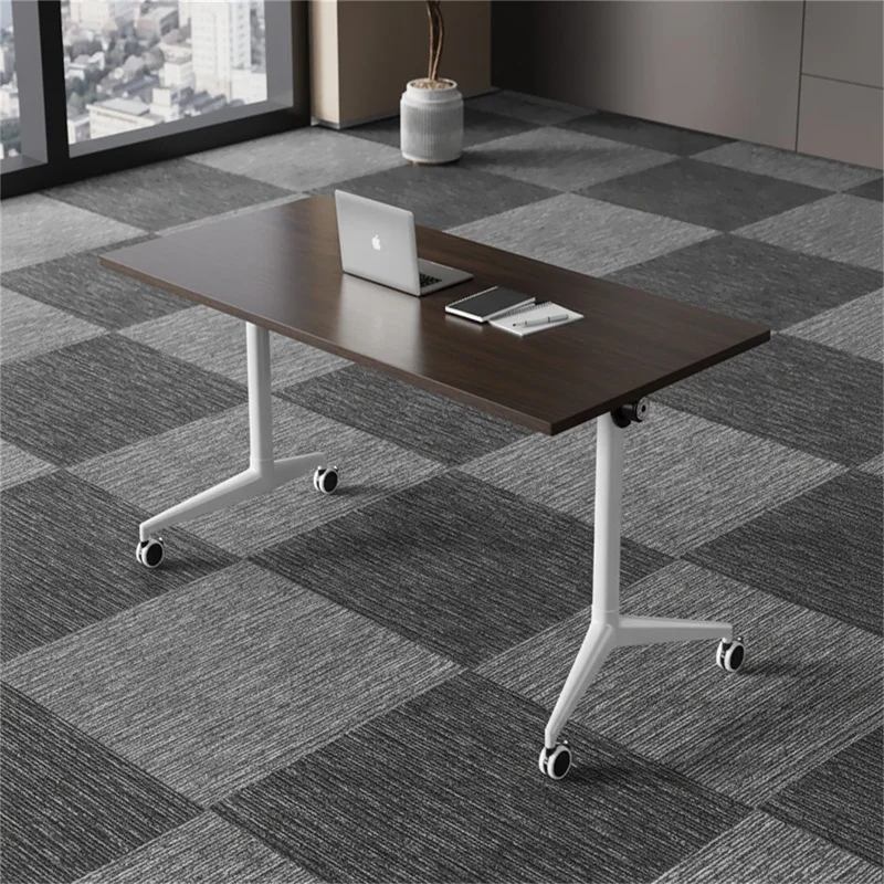 

Раздвижной мобильный складной стальной прямоугольный конференц-стол из меламина в новом китайском стиле для коммерческих конференц-залов