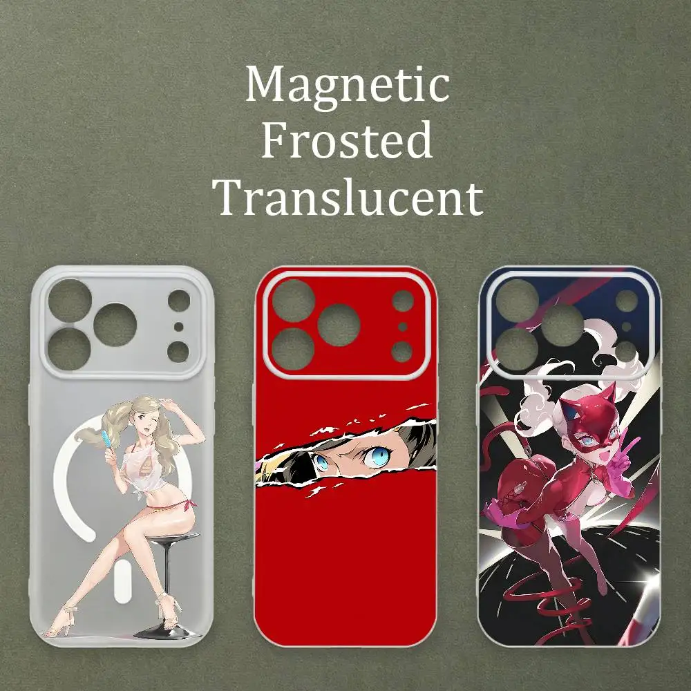 

A-Ann T-TakamakiS Magnetic Matte Semi Clear Soft Case For MagSafe Shell iPhone 11 15 17 16 12 14 13 Pro Max