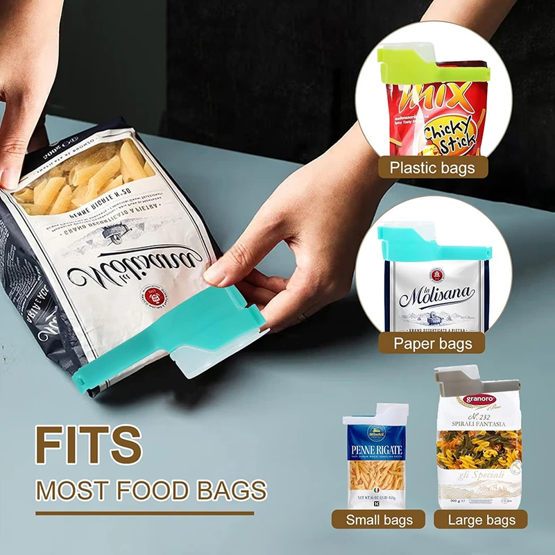 Kitchen Bag Clips For Food Storage Sealing Clips With Pour Spouts Food Sealing Plastic Cat Dog Food Storage Organizer image 4