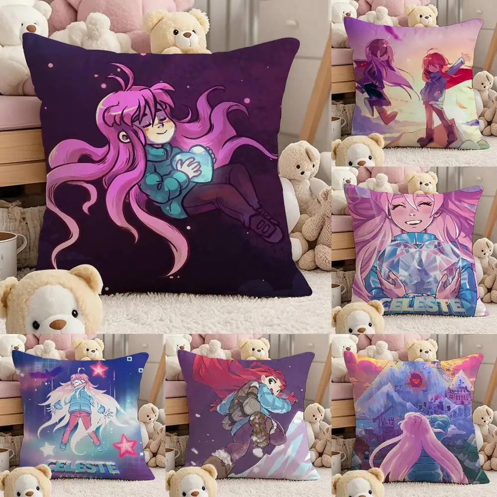 

C-Celeste Game Funny Pillow Case Comfort Sofa Bed Silky Elegant Invisible Zipper Custom Decorative Cushion Cover