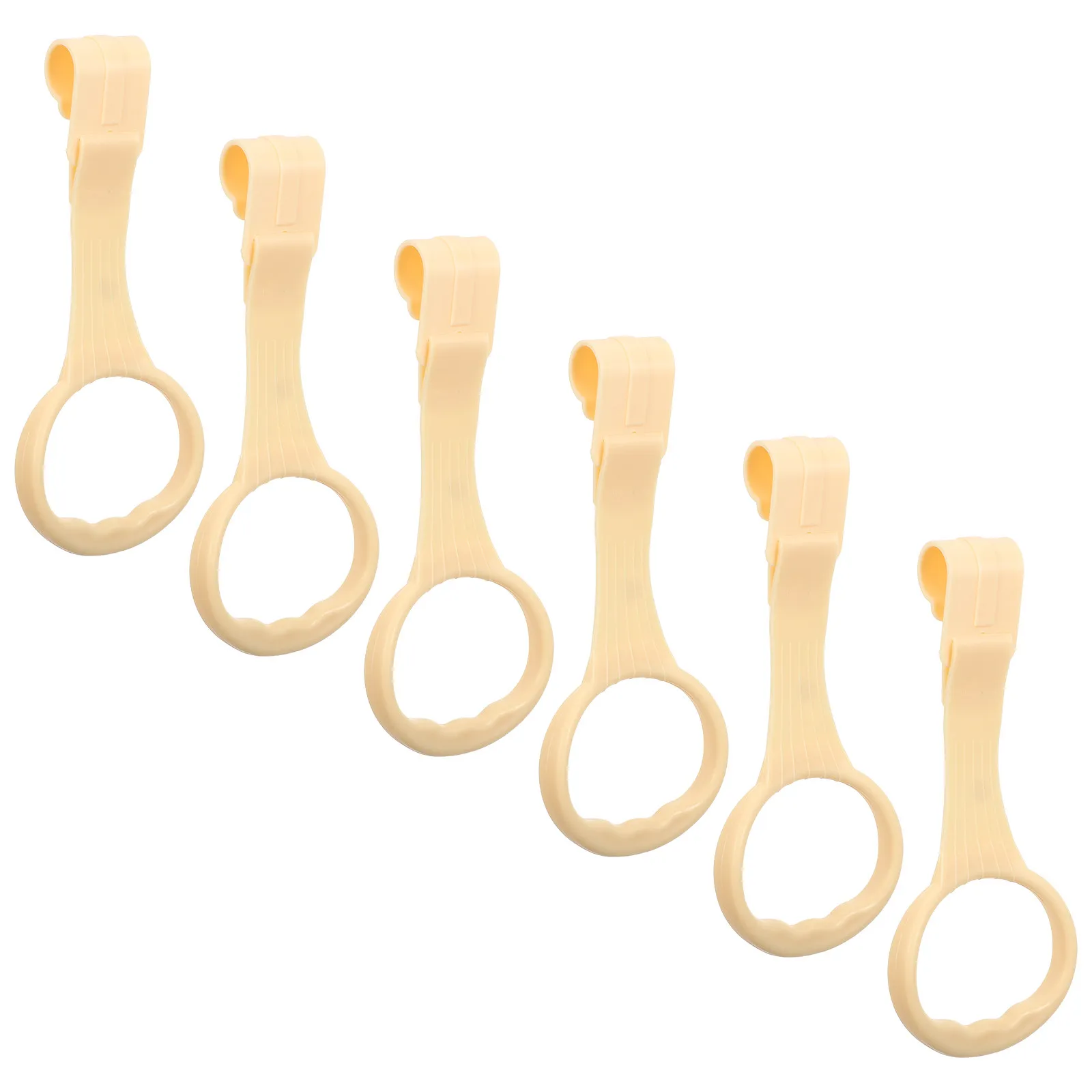 

6Pcs Playpen Pull Up Rings Baby Walking Assistant Set Bright Color Toddler Training Rings for Crib Hanging Nursery Motor Skill