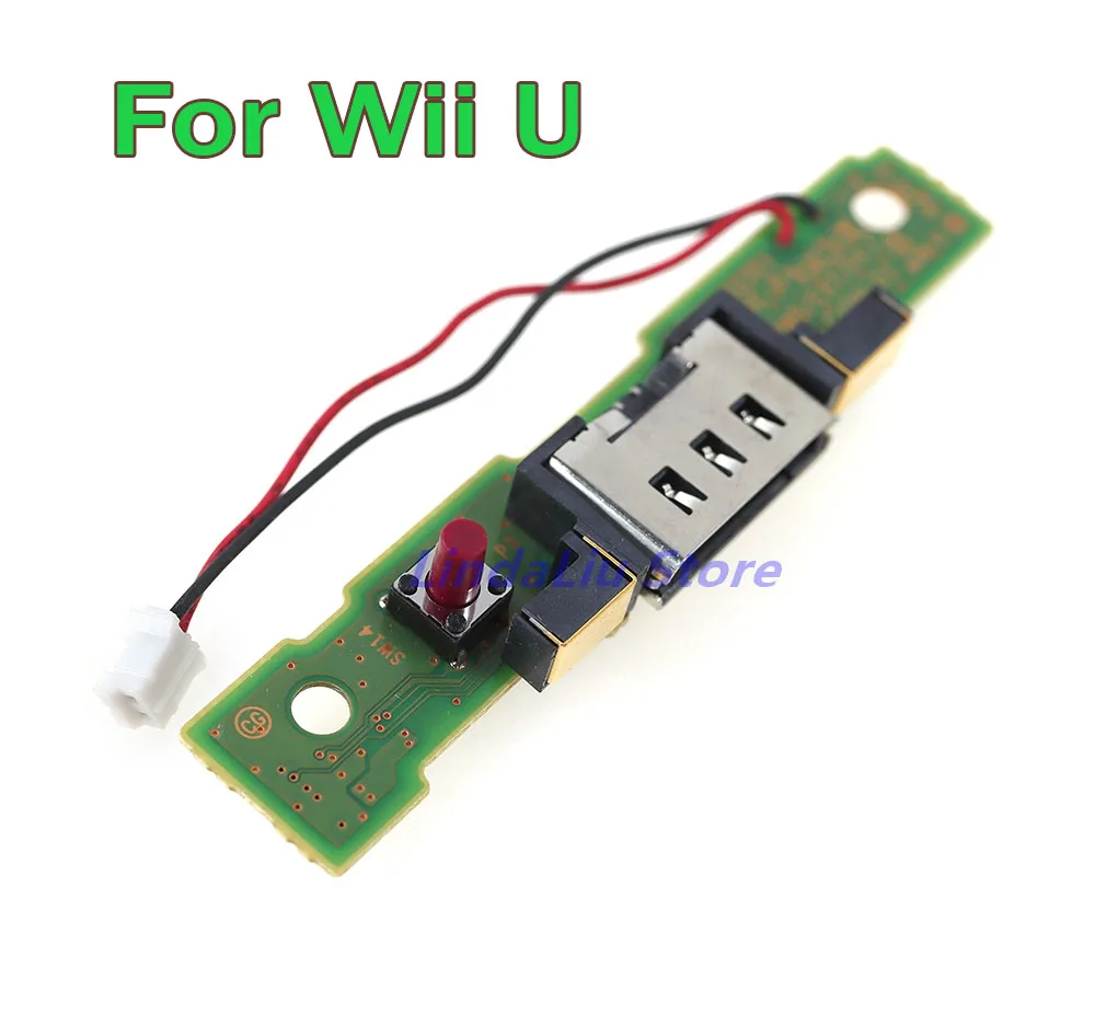 10pcs Power Socket Charging Port DC Jack charger socket with PCB Board for WII U WiiU console