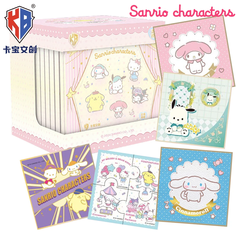 New Kabao Official Sanrio Cartoon Exquisite Art Collection Cards Fun Anime Stars Transparent Fun Design Color Paper Cards Gifts