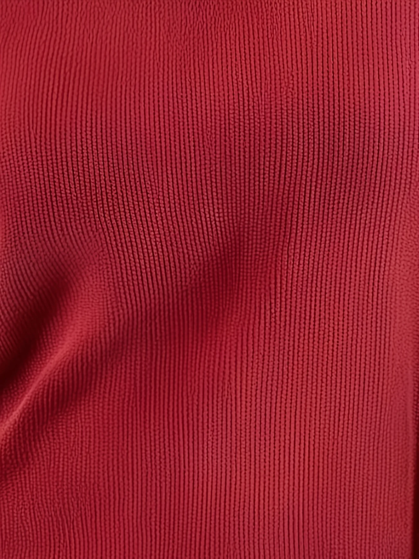 Plus-Size-Pullover mit Rundhalsausschnitt für Damen, Raglanärmel, lockere Passform, gestrickter Pullover, lange Ärmel, einfarbig, rot, mit geripptem Rand, Herbst/Winter – Detail 3