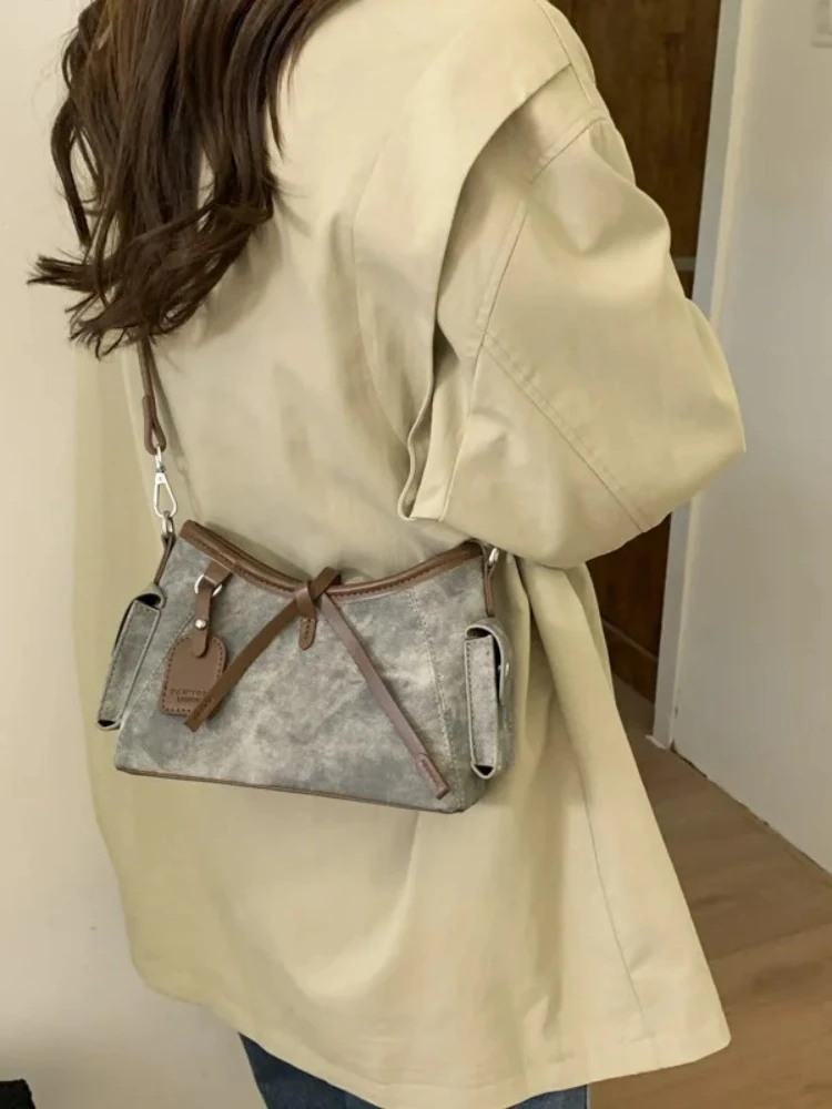 حقيبة تحت الإبط فاخرة جديدة لعام 2025 للنساء حقيبة كتف أنيقة بمقبض علوي، محفظة كروس بسيطة للتنقل في المكتب #2