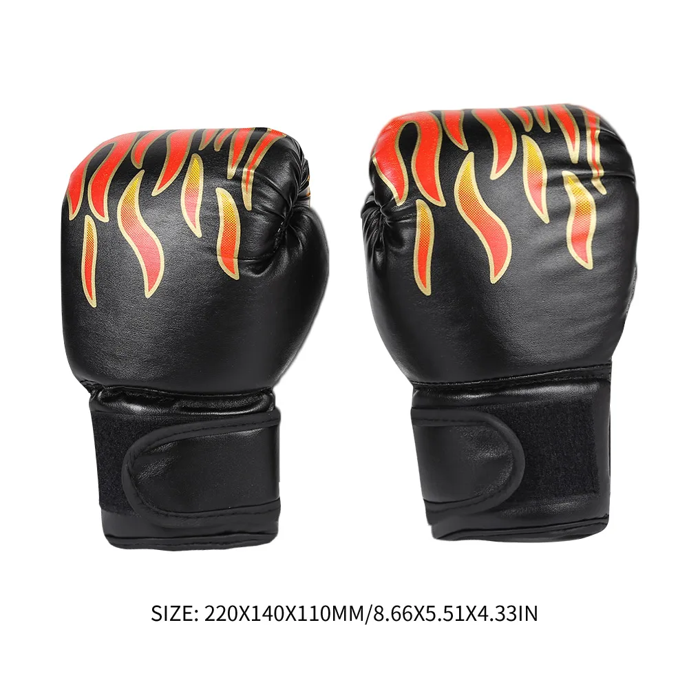 2 Stuks Kids Bokshandschoenen Pu Leer Muay Thai Wanten Ademend Vechten Mitts Taekwondo Wanten Voor Jongens Meisjes Jeugd