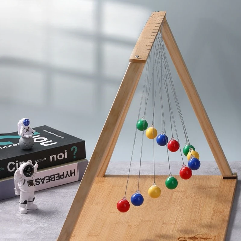 Serpentine Pendulum Simple Pendulum Wave Experiment Newton Pendulum Teaching Aids 12 Balls Physics Science Children's Toys Gift