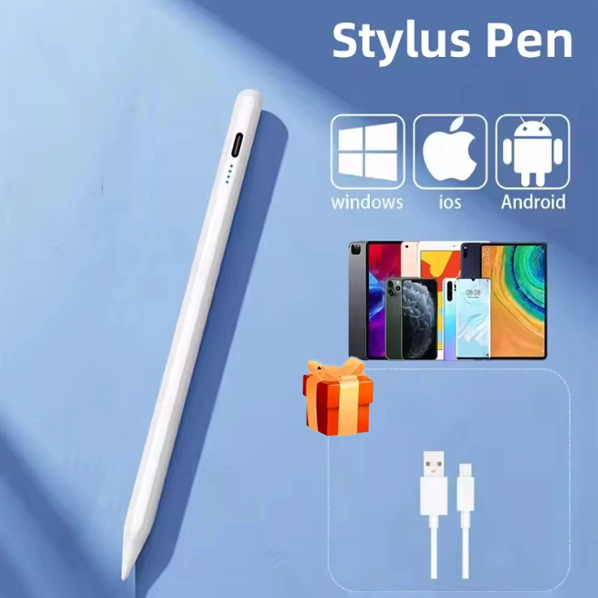 

Active Stylus Pen for Android Touch Screens, Universal Tablet Pen Compatiable with iPad/iPhone/Samsung/Huawei/Xiaomi and More