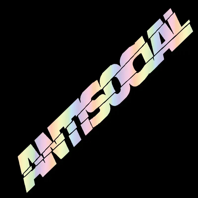 Revenge Night Runner Antisocial Misunderstood Car Sticker Decal For Car Bumper Window Motorcycle Body Laptop Scooter Decor