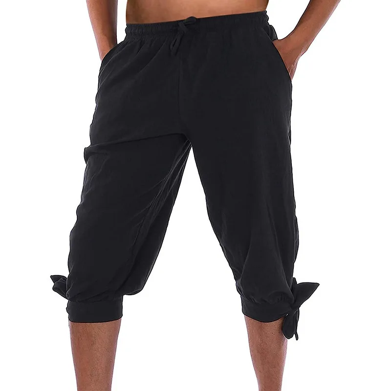 القرون الوسطى الدراما السراويل الرجال القراصنة اقتصاص السراويل هالوين تأثيري البدلة الصيف السراويل غير رسمية