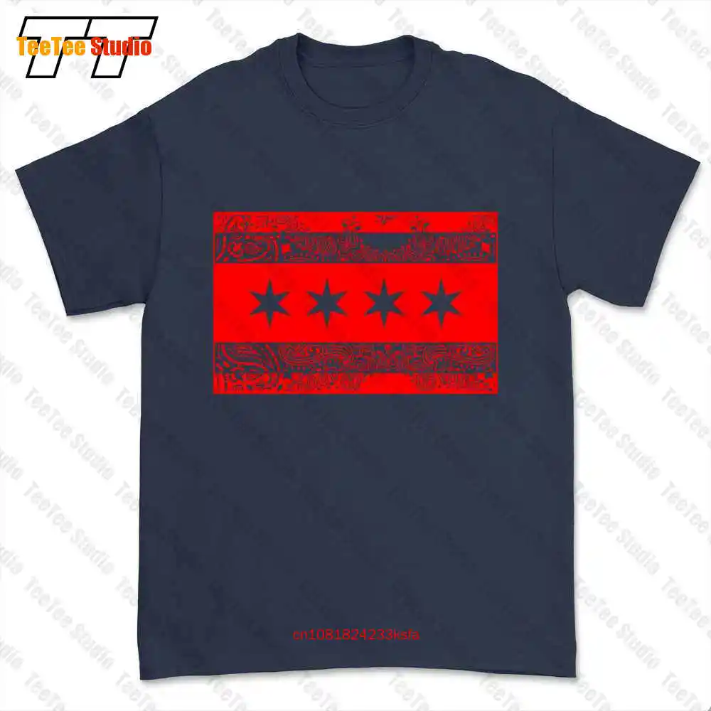 Chiraq Chicago Windy City Red Bandana Blood T-shirt Tee 2IW5