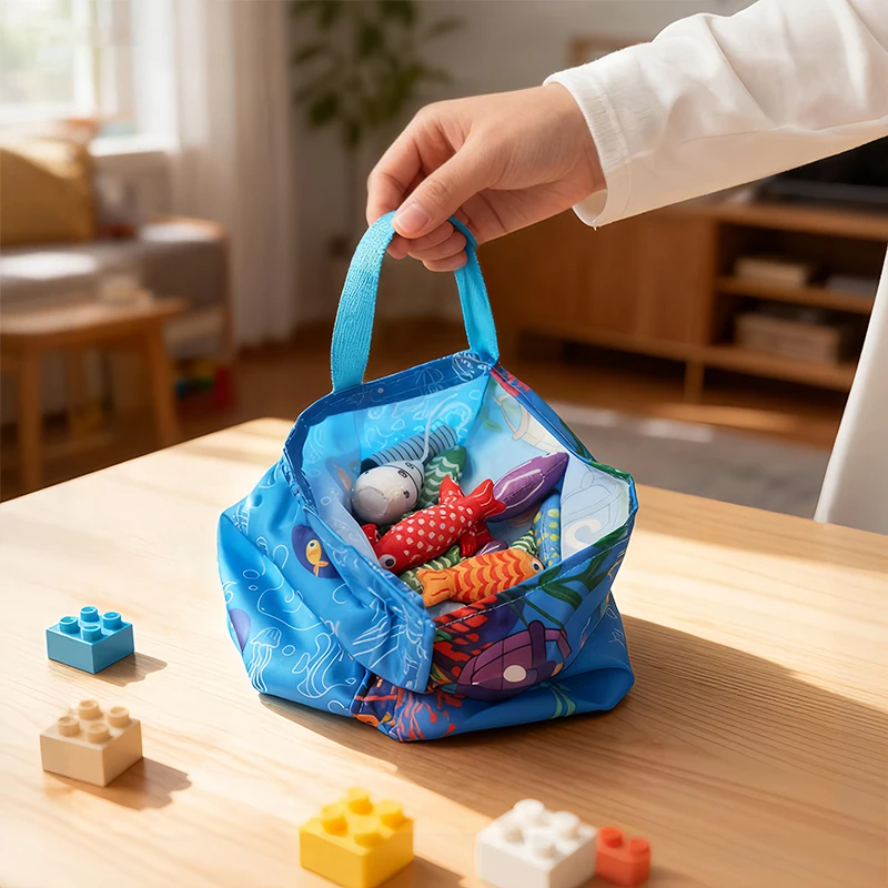 ألعاب قماش تعليمية للرضع لتعزيز التركيز والتطوير المعرفي والهدئة والتنظيم وأنشطة الصيد الممتعة.