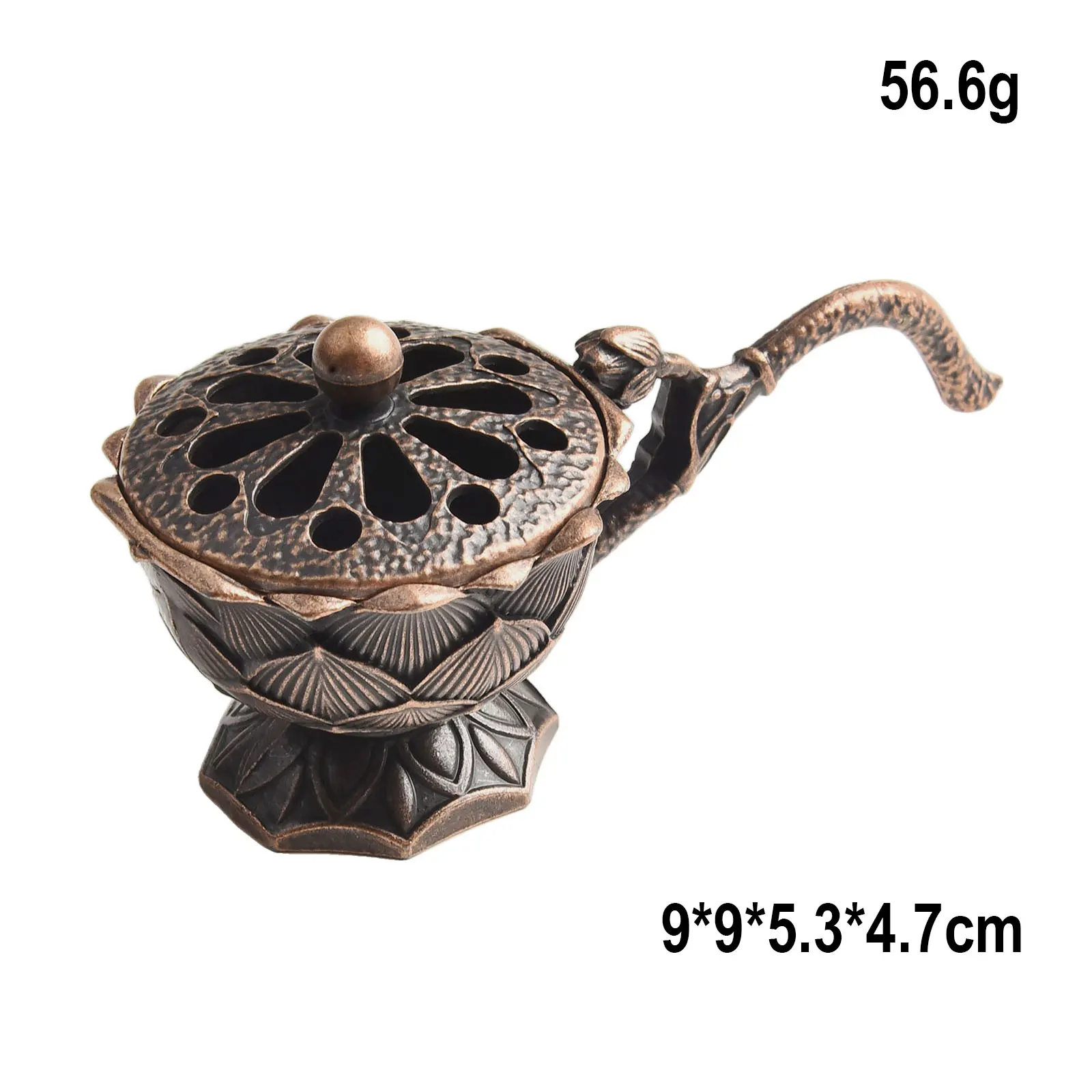 Home Fragrances Incencence Burner Bronze Alloy Burner With Handle Fit For Home Decoration Holder Lotus Incense High-quality