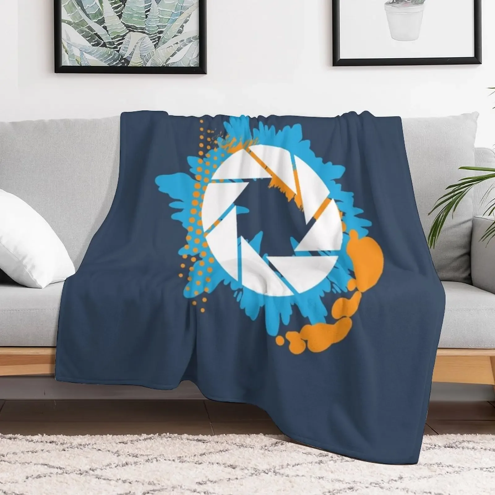 Portal Abstract Aperture Throw Blanket