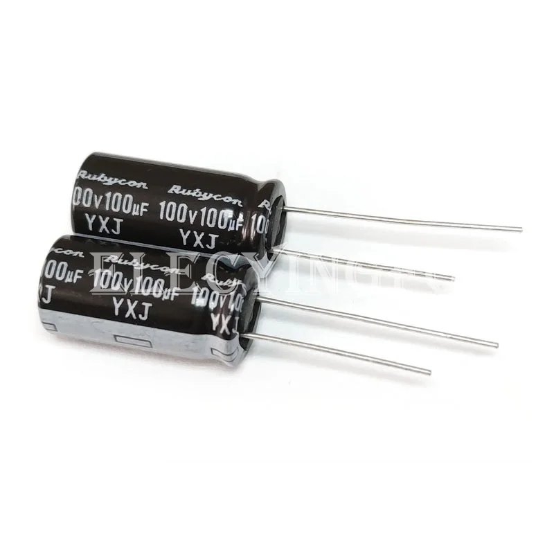 100 v100uf yxj 10 x20 original rubycon aluminium elektrolyt kondensator 100 yxj100m10x20 100uf 100v lange lebensdauer niedrige impedanz