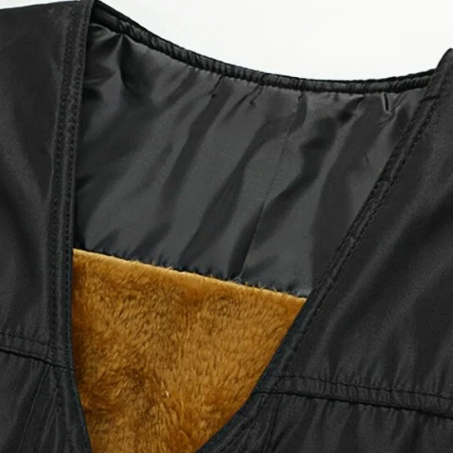 Herren 2026 Neuerscheinung Winter Dicke Gefütterte Fleece-Steppweste für Senioren Tägliche Outdoor-Freizeit-Wärme Trendige Weste – Detail 7