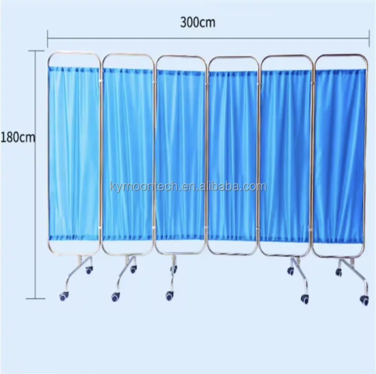 

Wholesale Different Colors Folding Medical Bed Room Divider Hospital Bed Partition/bed Screen Hospital Bedside Ward