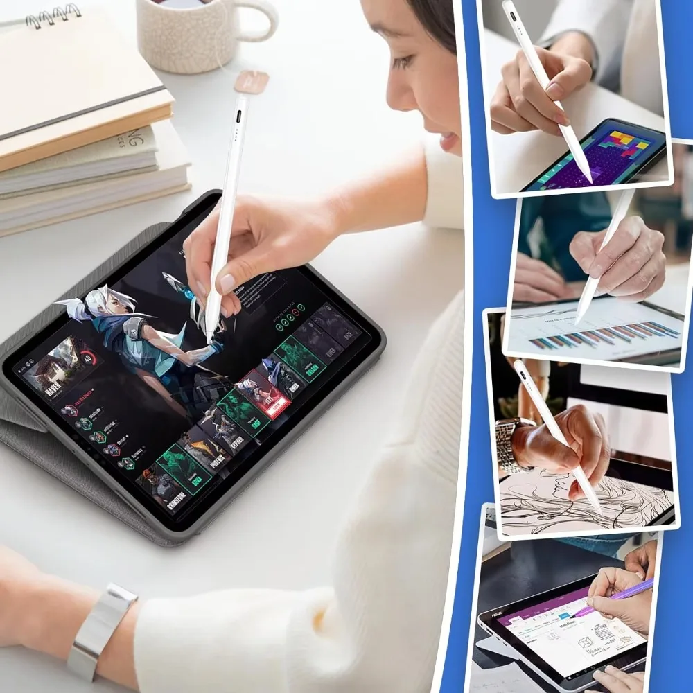 

For Samsung Pencil For Galaxy Tab S6 Lite P610 S10FE A8 A9 Plus A9 Pencil Pen Capacitive Stylus Pen Touch Screen Pen For Android