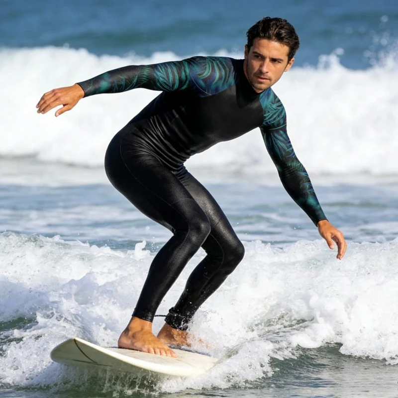 

Мужская футболка-рашгард для серфинга с длинным рукавом, защита от солнца, УФ-защита, 2026, для плавания