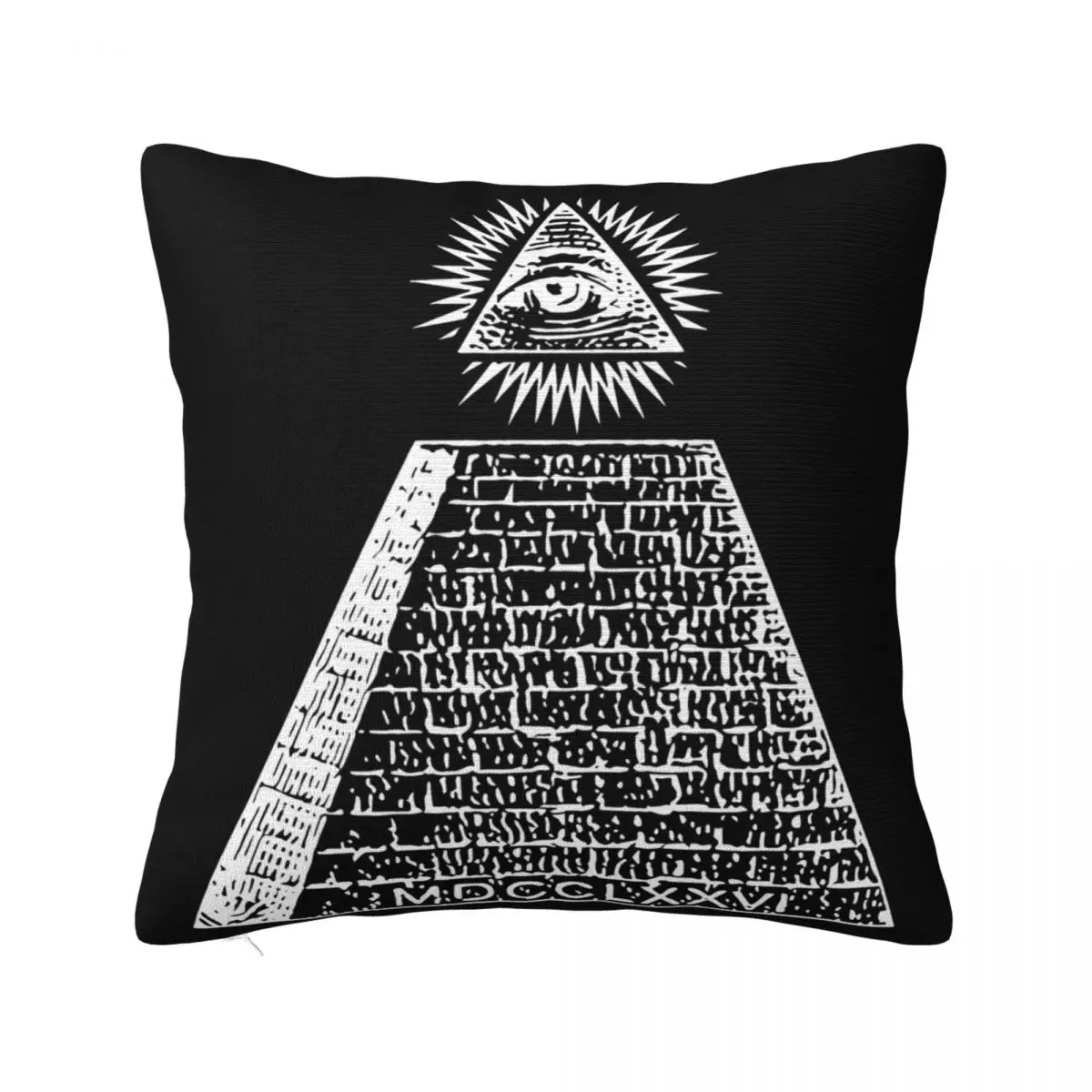 Men Outdoor All Seeing Illuminati Eye Symbol White Outdoor Women Banda Tops Pillow Case