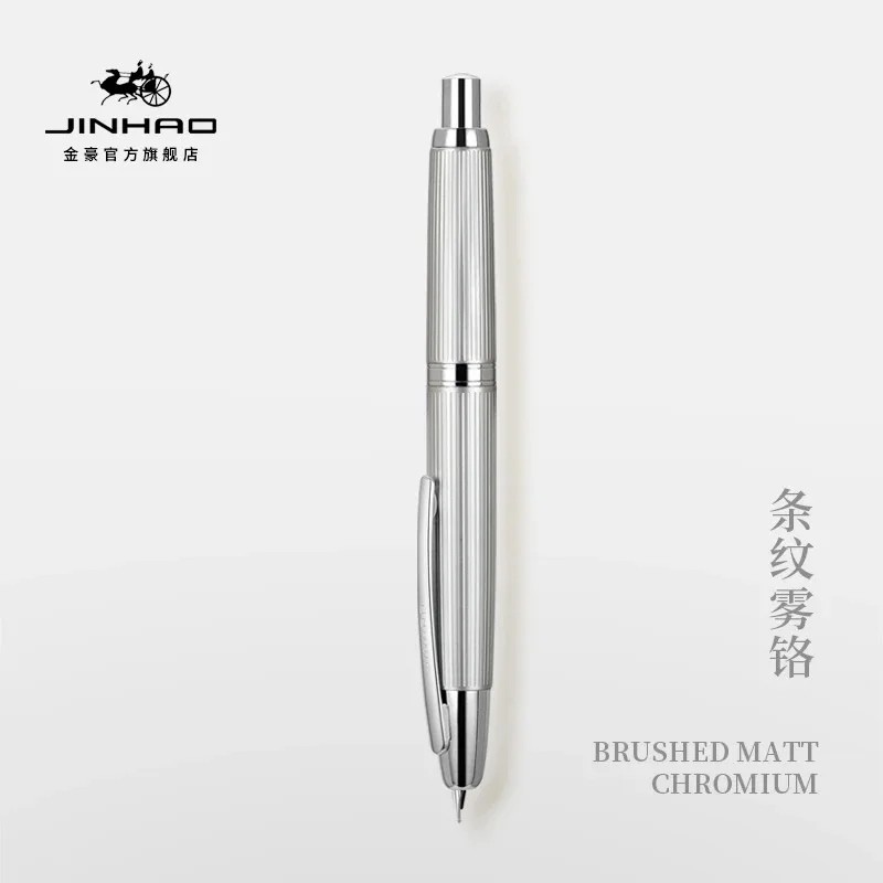 New JINHAO 10 Classic Press Fountain Pen Design Portable EF/F 0.4/0.5mm Tip Ink Pen Mb Luxury School Office Writing Smooth Gift