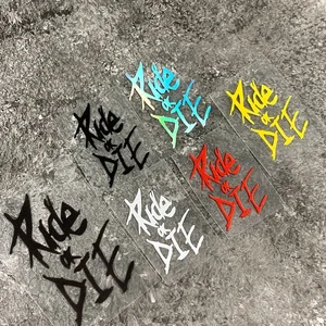 Impermeável Decalques Decorativos para MTB Bicicleta, Ride or Die Bike Quadro Adesivos, Tubo Superior, Acessórios Da Motocicleta 10 principais vendas adesivo saveiro cross - №1