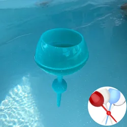 TWO PACK Floating Wine Glass Beach Drink Cup - Acrylic and Shatterproof for Pool, Beach, Camping, Picnic Use 12-ounce