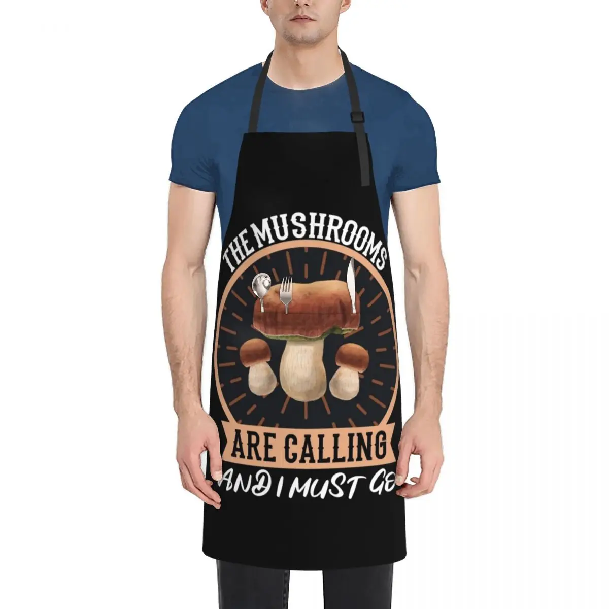 Collecting Mushrooms Mushroom Pickers Porcini Apron Custom Women's Things For The Home Chef jacket men Apron