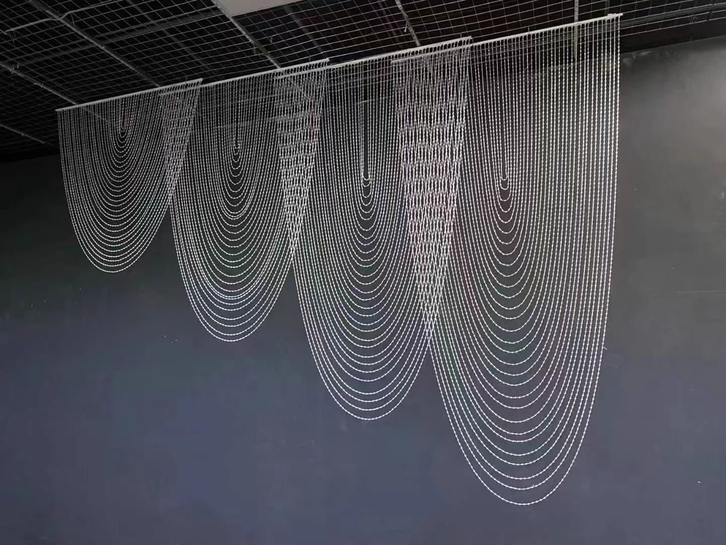 4 pçs pérola grânulo corrente teto pendurado cortinas de parede casamento cenários adereços para hotel palco hall arcos fundo decoração