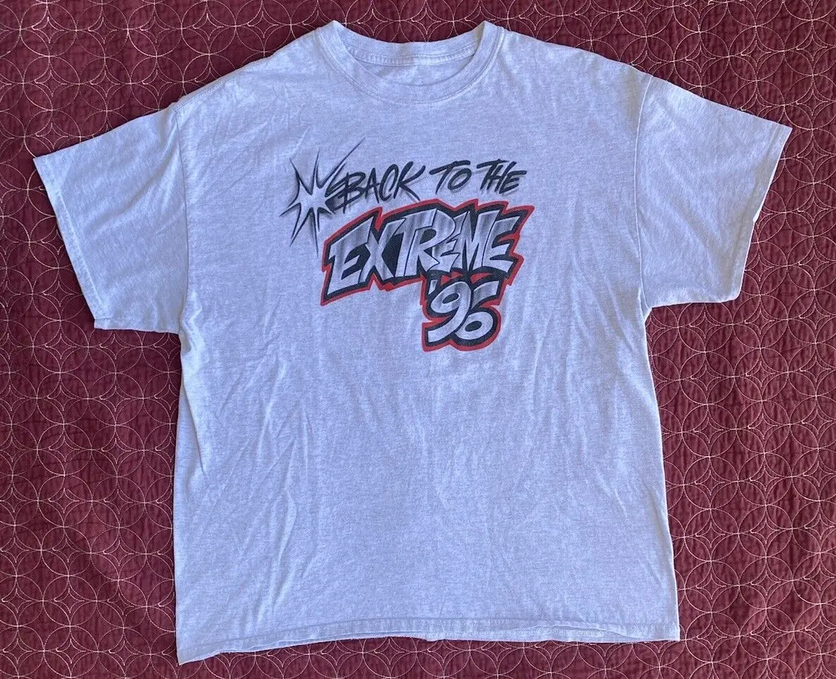 Vintage 1996 Ecw Wrestling Air Spray T Shirt No Tag Fits L Double Sided Jeff Hardy