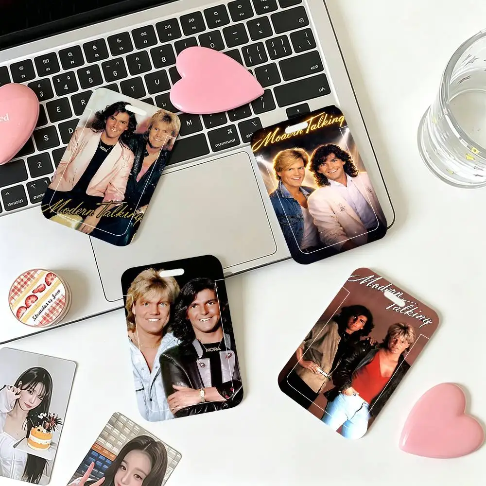 1pc Pop Music Group M-Modern T-Talking ID Card Sleeve School Card Access ID Card Bus Meal Card Protective Sleeve Easy Push