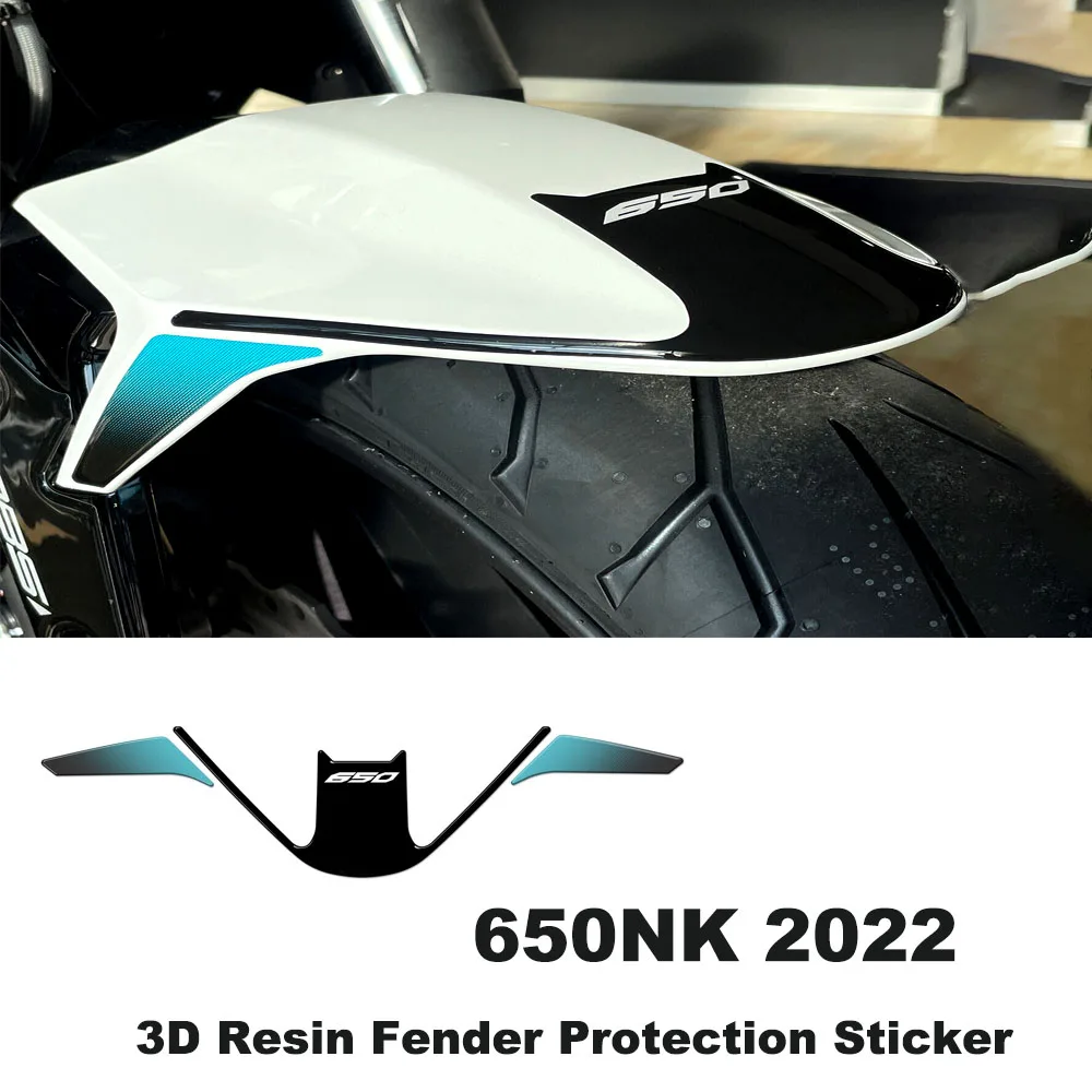 Kit de pegatinas de protección de guardabarros de motocicleta, Protector impermeable antiarañazos, resina 3D, 650 NK, para CFMOTO 650 NK 2022