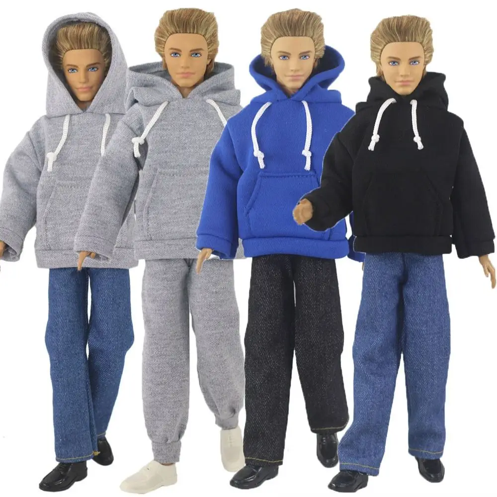 Casual Wear Male Doll Hoodies 2024 9 Styles Fashion Sport Clothing Set DIY Toys 30-32CM Doll