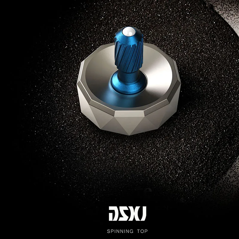 DSXJ EDC Fidget Spinner bleu paon à rotation manuelle - Jouet de bureau anti-stress