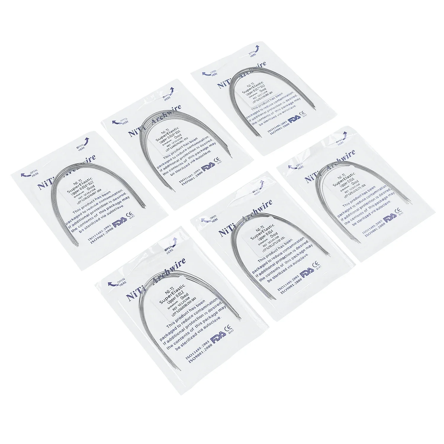 10PCS/Pack JOLANT Dental Orthodontic NITI Round Rectangular Arch Wires Super Elastic Ovoid Form Upper Lower